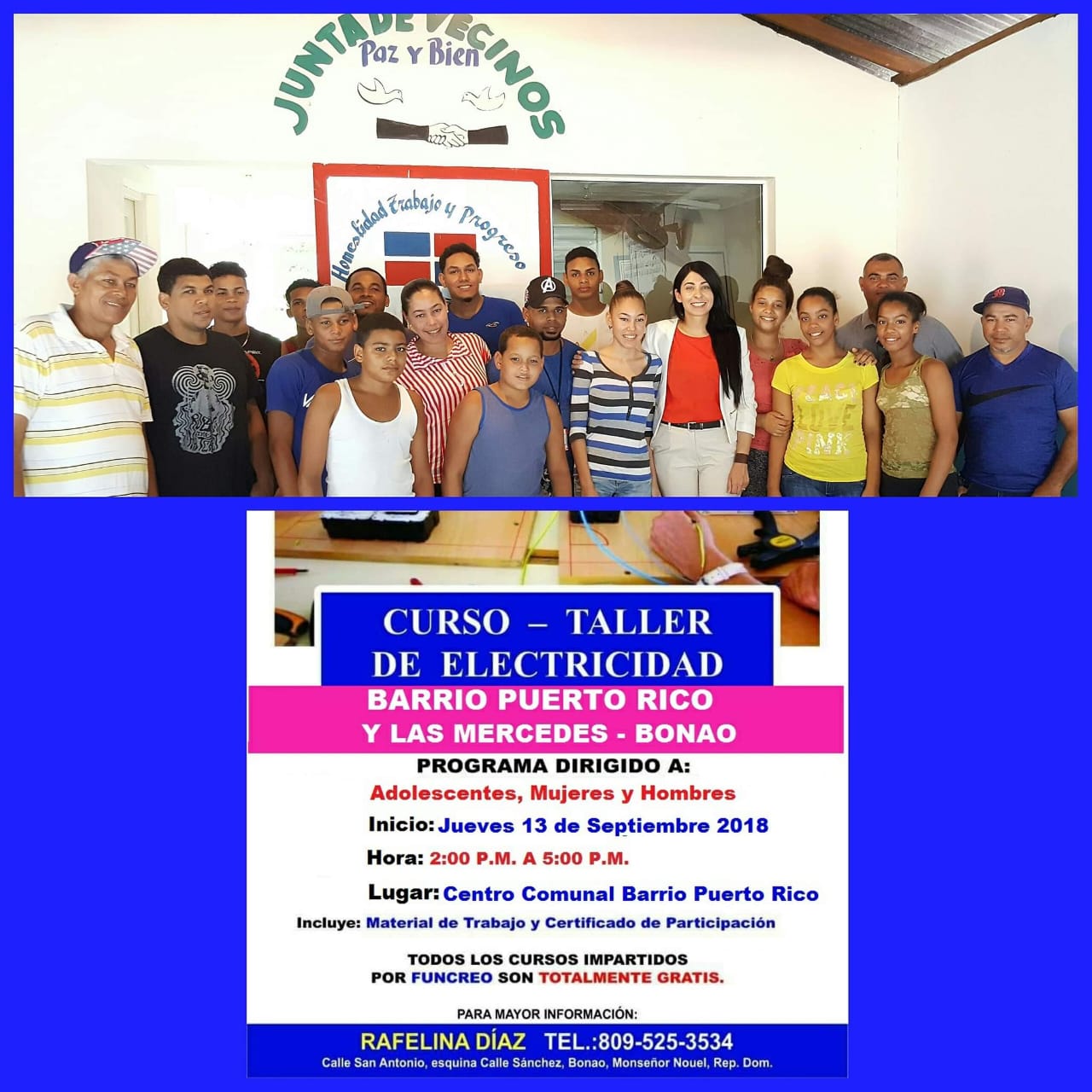 Acto de Graduación · Curso-Taller de Electricidad, El Llano, Jayaco